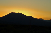 Sunset over Mammoth Mountain