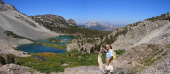 Barney Lake Panorama from Duck Pass Trail.