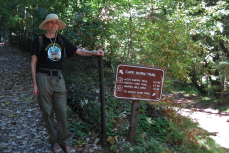 Bill at the start of the Cape Horn Trail.