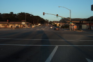 Crossing Main Street as I head up CA92.