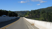 Descending Old Santa Cruz Highway past Alma Fire Station 2 (750ft)