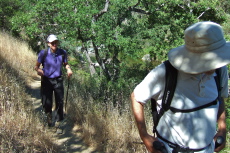 David and Bill P. start their climb up the China Hole Trail.