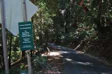 Once public Bear Gulch Road (east) abandoned to private interests by a corrupt San Mateo County Board of Supervisors in December 1978