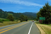 Here I leave the coast and head to Cazadero on Fort Ross Rd.
