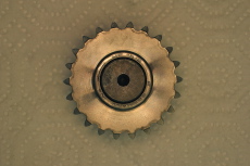 22t sprocket, clutch, and shaft
