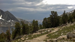 Dark clouds develop over the Silver Divide.