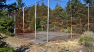 Abandoned multi-use ball court