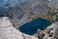 Ruby Lake lies far below.