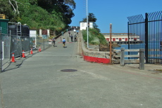 The short climb into Fort Mason from the Municipal Pier