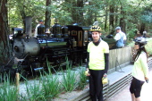 Zach and Michi at the Tilden steam trains.