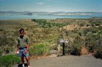 Mono Lake and its islands, Negit (left) and Paoha (right)
