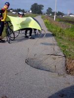 Sinkhole in Castroville bike path, looking northeast. (2)
