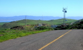 Looking east along Pt. Reyes headlands; Drakes Bay and Mt. Wittenberg (1407 ft) in background