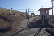 Gate on road to South Red Hill