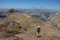 Frank reaches the summit of Sonora Peak (11459ft)