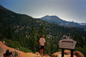 Rest stop at a view of Granite Dome (10320ft)