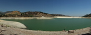 Low water on Stevens Creek Reservoir (w/CPL filter)
