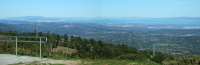 San Francisco Panorama from Skyline Blvd. near Borel Hill