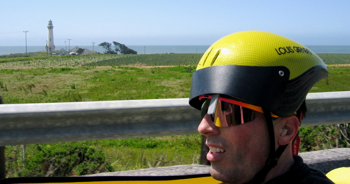 Riding south on CA1, passing Pigeon Point (1)