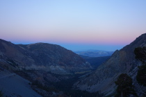 Lee Vining Canyon after sunset