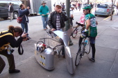 Bike with sidecar for dog.