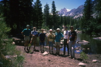 Group photo at Sherwin Lake