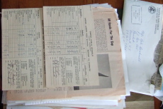 Uncle Rob's old junior high school report cards.