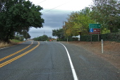 Junction of CA128 and Pleasants Valley Rd.
