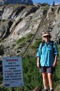 Nancy at the tramway track crossing