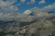 Donohoe Peak (left) and the south spur of Blacktop Peak (center right)