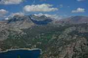 Kuna, Koip, and Parker Peaks above Gem Lake