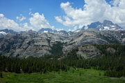 Outflow from Garnet Lake (center)