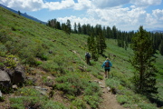 Typical section of the High Trail near Agnew Pass