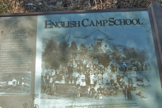 English Camp School plaque