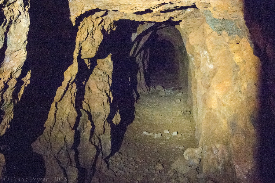 San Cristobal Mine shaft beyond the iron gate
