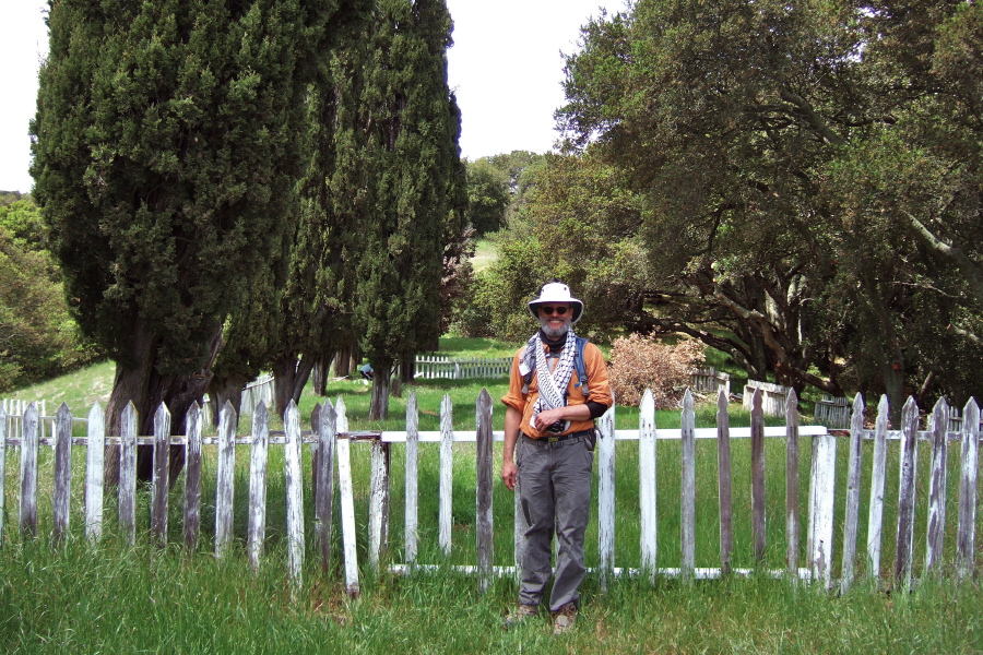 Frank at the Hidalgo Cemetary