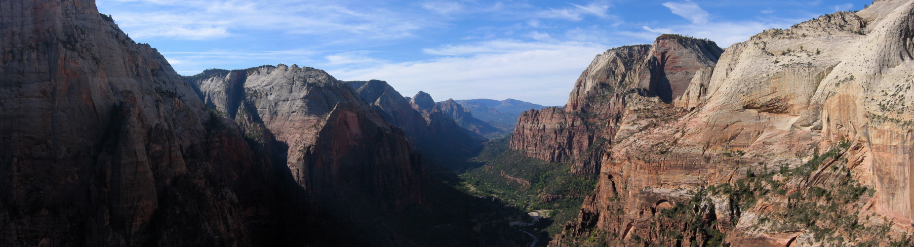 View south from Angels Landing (5790ft).