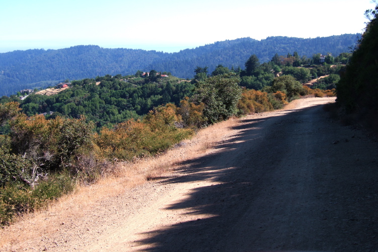 Descending the Aquinas Trail.