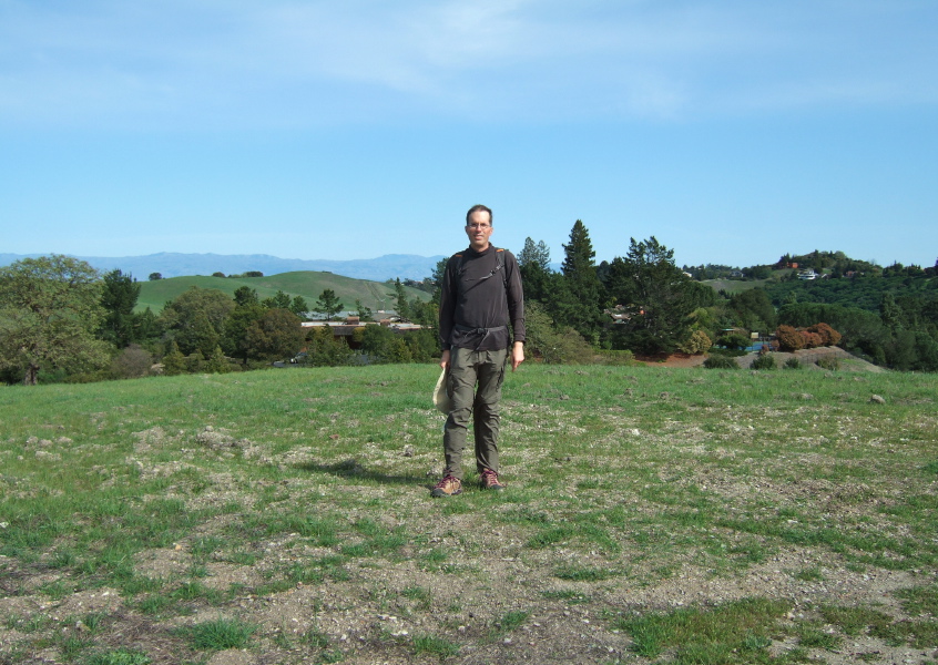 Bill on the northeasternmost hill in Arastradero Preserve