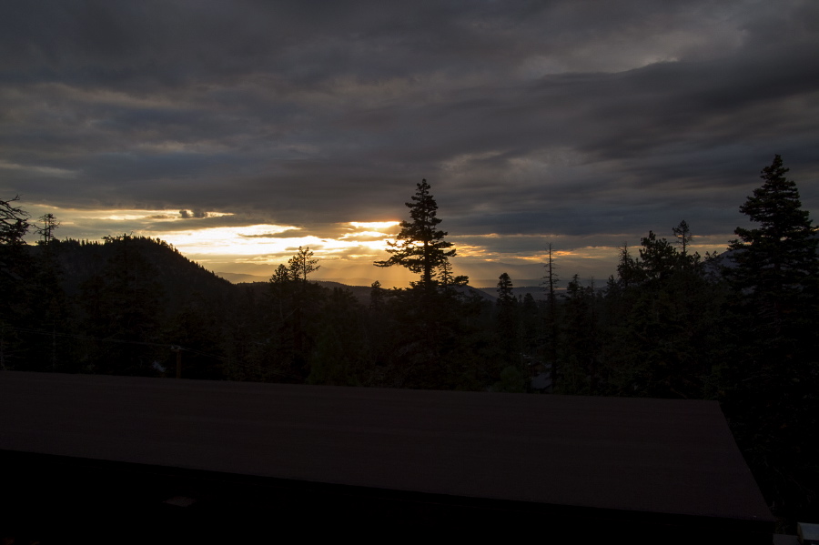 Sunrise from the condo balcony