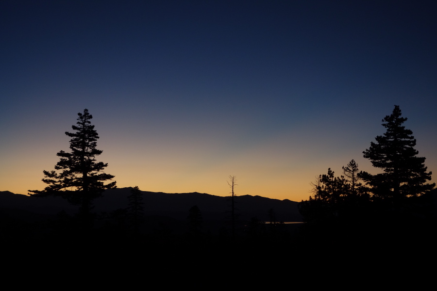 Sunrise over the White Mountains from the condo