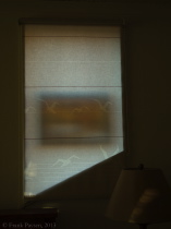My bedroom window at the condo