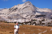 David in front of North peak (12242ft)