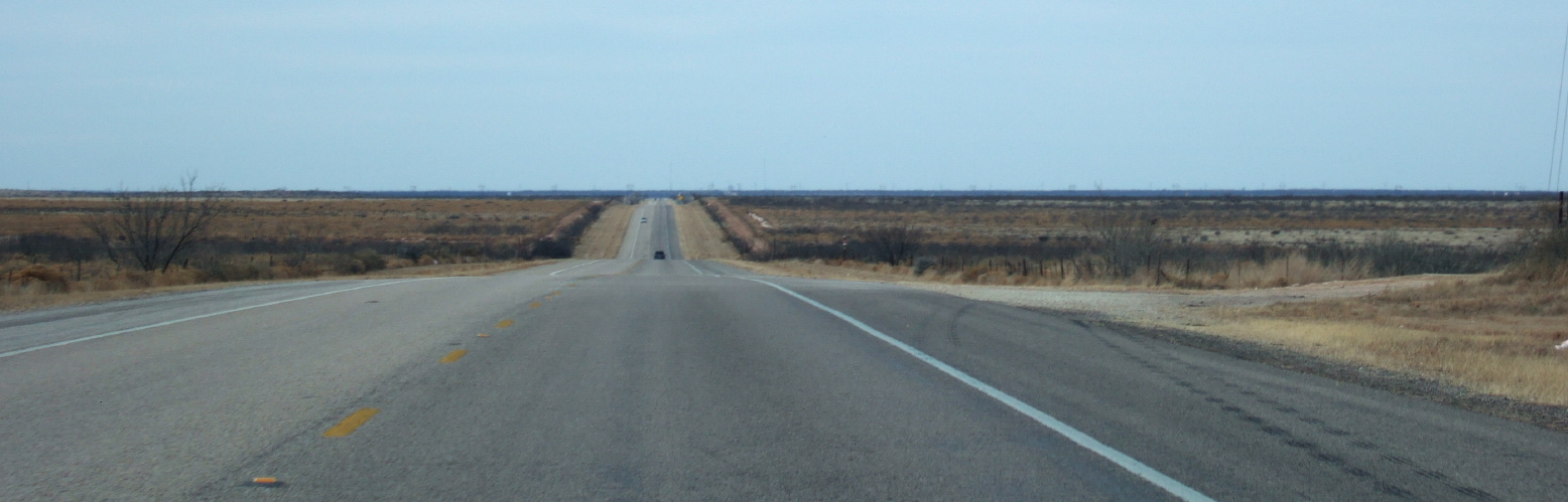 Approaching Midland, TX on TX-158.