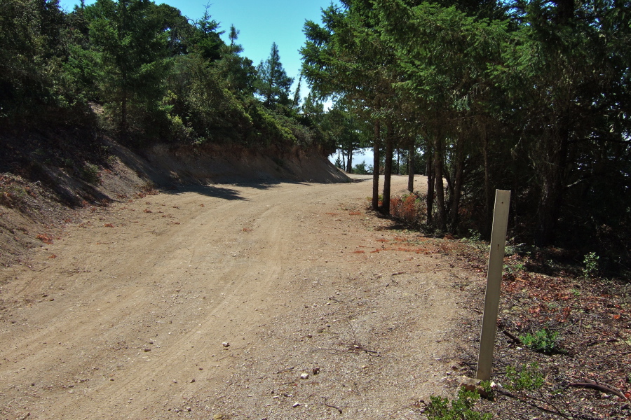 Chalk Mountain Road descends to Cascade Ranch.