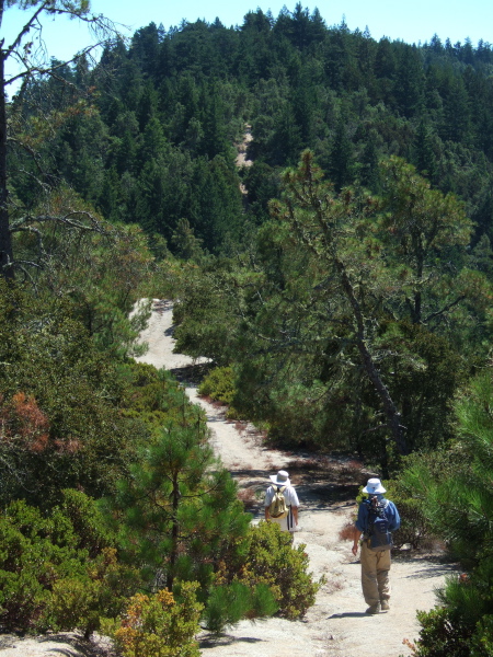 David and Frank continue along the hot ridge.