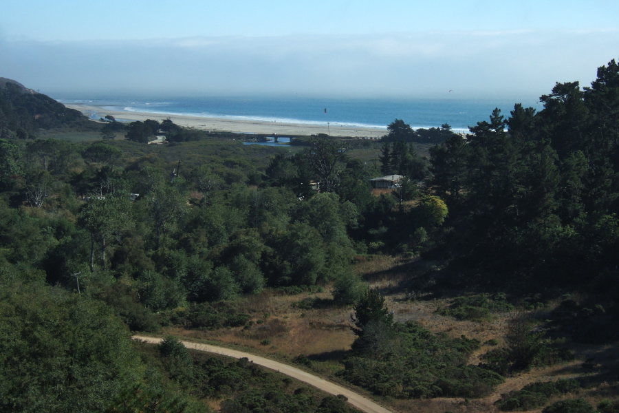 Waddell Creek Beach from Skyline-to-the-Sea Trail.