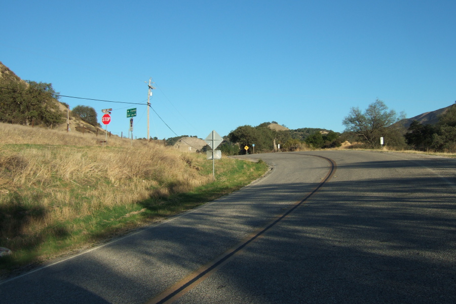 At the junction of Carmel Valley Rd. and Arroyo Seco Rd.