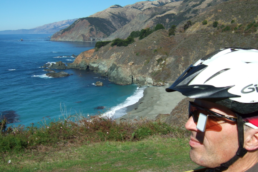 Passing the small beach north of Gamboa Point.