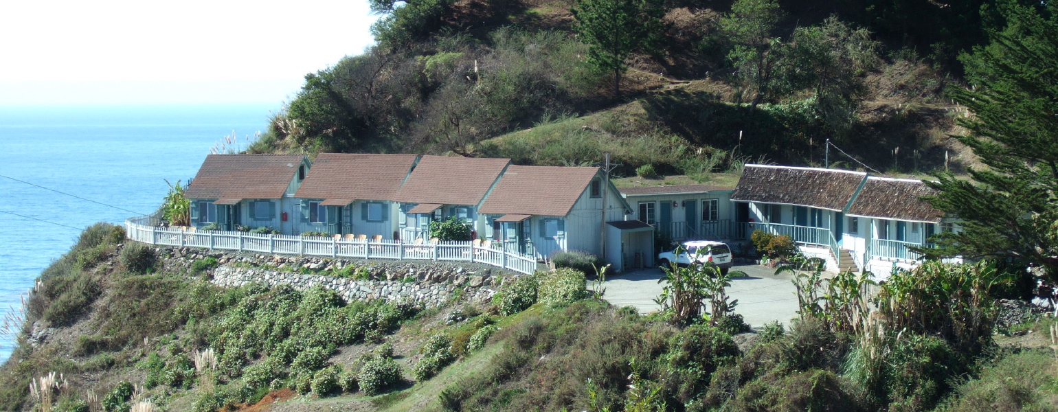 The cottages at the Lucia Lodge.